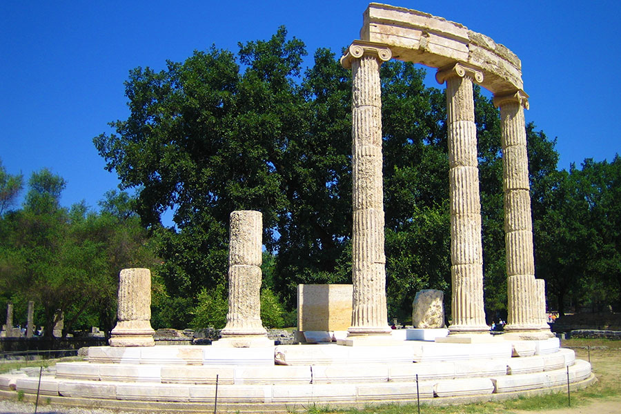 Templo de Filip, Olimpia Antigua